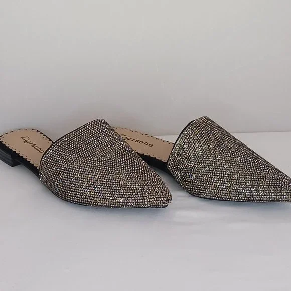 Rhinestone Embellished Mule | Size: 7 | Color TAUPE - Picture 4 of 7